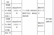 百年人壽咸寧中心支公司被罰21.3萬元：因個人代理人資質審核管理不到位 編制虛假資料等