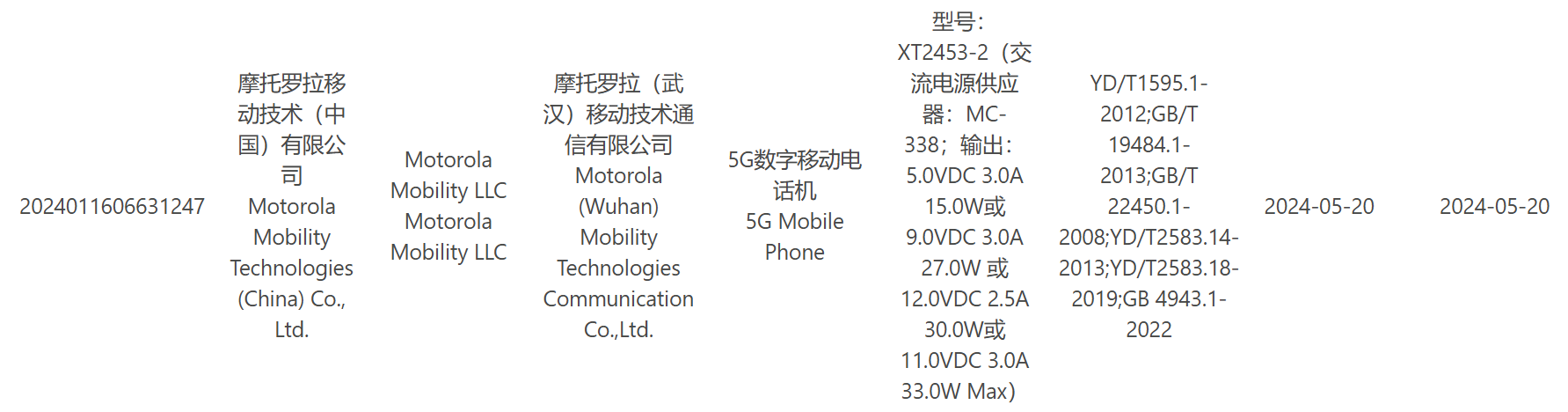 摩托羅拉 Razr 50 折疊屏手機通過 3C 認證：支持 33W 充電，海外版搭載天璣 7300X