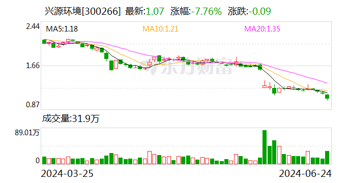 前東家新希望投資出手 興源環(huán)境子公司有望獲5億元債權(quán)增資