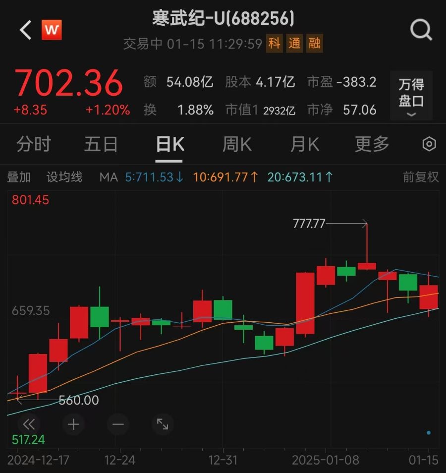 寒武紀(jì)公布2024年業(yè)績預(yù)告，第四季度有望單季度扭虧！最新回應(yīng)